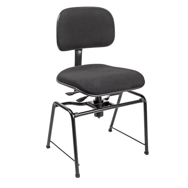 Orchesterstuhl schwarz in Sitzhöhe,Sitzneigung und Rückenneigung verstellbar